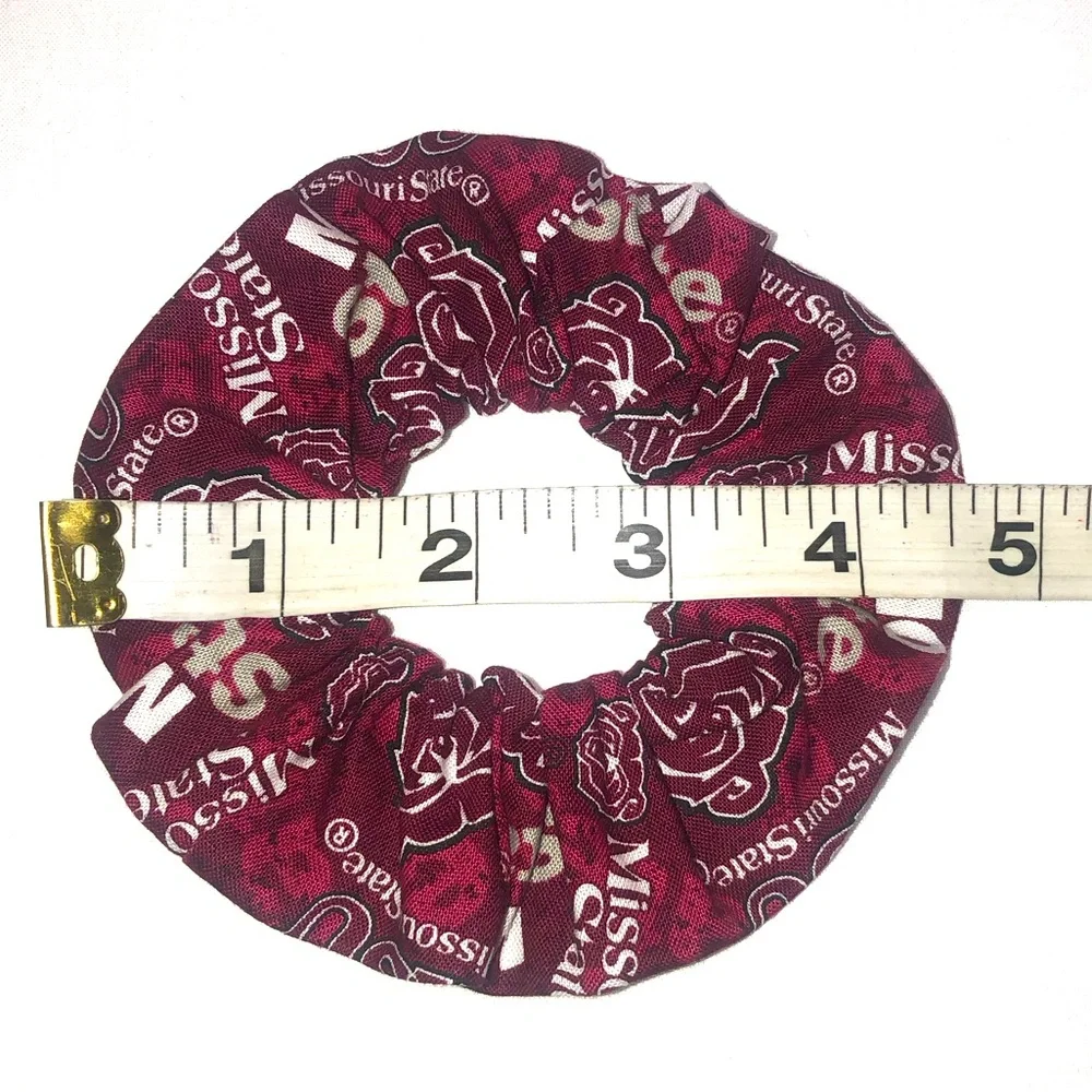 NWT Missouri Mo State Bears Hair Scrunchies Wristbands 2 Pack Made in USA